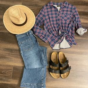 boutique tie up button down size small